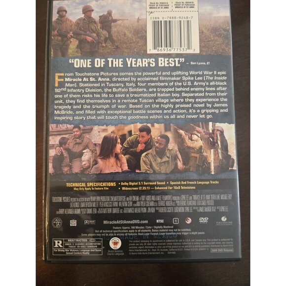 Miracle At St. Anna - DVD - Picture 2 of 2